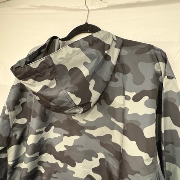 Champion Camo Jacket Mens Large Porsche‎ Olympics Logo Stadium Gear Quarter Zip - Picture 12 of 13